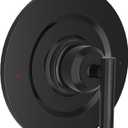 T2901BL Matte Black Shower Handle Replacement for moen Gibson Posi-Temp Valve Trim Kit, Upgraded Solid Metal Single Handle, Matte Black Shower Lever Handle, Without 2510 Valve