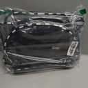 BTOOP Clear Backpack Heavy Duty Transparent Backpack 17" See Through Bookbag for College Work Festival Security with Padded Strap Large Capacity (Black White Check)