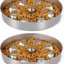 2-Pack Slow Feeder Dog Bowls  Stainless Steel Metal Bowls with Double-Sided Design, 5 Cups Large Capacity for Dry, Wet, Raw Food, Slow Feeding for All Dog Sizes, Easy to Clean, Non-Slip