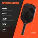 PICKGO T300 Carbon Fiber Pickleball Paddles Set of 2, USAPA Approved for Power & Control, Pickleball Gifts for Men&Women