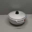 IMUSA 7.5 Quart Traditional Natural Made in Colombia Caldero with Lid for Cooking and Serving,Silver