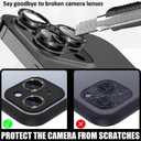 Compatible for iPhone 14 Pro Max Case with Bling Camera Lens Protector Cute Fashion Luruxy Black Snake 3D Pattern Slim Shockproof iPhone 14 Pro Max Case for Women Girls Men Boys