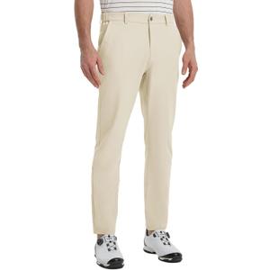 M MAELREG Golf Pants Men Lightweight with 5 Pockets - 30"/32"/34" Stretch Water-Resistant Casual Flat Front Mens Dress Pants (36W x 30L)
