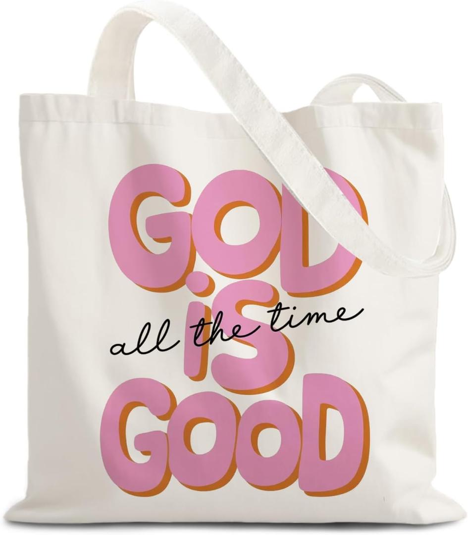 God Says You are Christian Canvas Tote Bags for Women, Inspirational Christian Gifts for Women