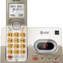 AT&T EL52113 Cordless Phone with Answering System & Extra-large Backlit Keys Light champagne
