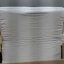 HOMBYS Memory Foam Couch Cushion Replacement, High Density Upholstery Foam Wrapped with Memory Foam & Polyester Batting, Sofa Cushions Inserts with Dacron Fiber Layer, with Removable Cover, 5"x24"x27" (White)