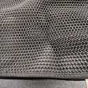 Cat Litter Mat-30"X24" Large Litter BoxTrapping Mat for Kitty EVA Honeycomb Double Layer Design, Urine & Waterproof with Handle Design Easier to Clean, Washable, Black