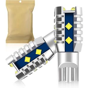 912 921 LED Bulbs for Backup Reverse Light Bulbs, 921 LED Bulb W16W 906 904 902 6000K White Replacement Lamps, High Power XDB 12-SMD Chipsets (Pack of 2)