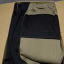 BDK PolyPro Seat Covers Full Set in Beige on Black Front and Rear Split Bench Seat Covers for Cars, Easy to Install , Car Accessories for Auto Trucks Van SUV