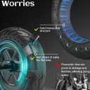 10 x 2.5 Inches Electric Scooter Tire 60/70-6.5 Solid Tire Fit for Ninebot Max G30P G30LP~Gotrax G5 G6~Hiboy Max 3~Hover 1 Alpha~Zero10X~OKAI Neon Pro, 10" Anti-explosion Replacement Wheel
