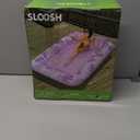 SLOOSH Inflatable Tanning Pool Lounger Float, 85" x 57" Extra Large Pool Floats Adult with Pillow, 4 in 1 Suntan Tub Raft Floatie,Sunbathing Bed Lounge Blow Up Ball Pit Party Gifts, XL-Hot Pink