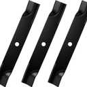 Aeagle TCU15881 High Lift Blades for John Deere 60 Inch Mower 737 757 777 797 Z930M Z950M Z950R Z930R ZTrak X710 X730 X738 1025r 3045R 3046R M128485 M163983 (Black)