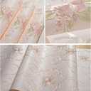 Vintage 3D Floral Peel and Stick Wallpaper, Embossed Flower Damask Wallpaper, Self Adhesive Non-Woven Decorative Wallcoverings for Bedroom Living Room Wall 20.8" x 118"