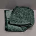 FUTEI Dark Green Chenille Throw Pillow Covers 18x18 Inch Set of 2,Soft Cozy Bound Edge Design Cushion Case,Home Decor for Couch Bed Living Room