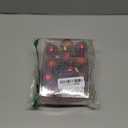 Emopeak 24Pcs Christmas Balls Ornaments for Xmas Christmas Tree - 4 Style Shatterproof Christmas Tree Decorations Hanging Ball for Holiday Wedding Party Decoration (Red, 1.6"/ 4.2CM)