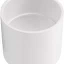 4" PVC Pipe Coupling Adapter Pipe Fittings (Socket x Socket) Contractor Pack Schedule 40 Heavy Duty 4 Inch PVC Slip Socket Connectors for DIY PVC Shelf Garden Support Structure, White