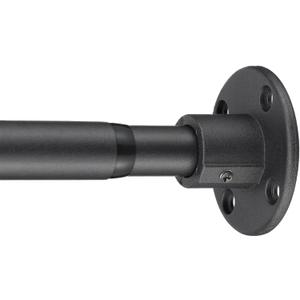 Heavy Duty Shower Rod - Industrial Shower Curtain Rod Wall Mounted for Bathroom,Closet Clothes Hanging,Outdoor Patio - 28 to 48"Adjustable Shower Pole - Black (29-48" (1 Pack))