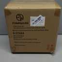 famiware Star Salad Plates for 6, 8 inches Plate Set, Stoneware Dinnerware, Small Dinner Plates for Dessert, Salad, Appetizer, Matte White