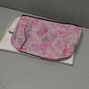 Empty Mahjong Bag,Thickened Pink Printed Soft American Mahjong Tiles Bag (Case Only)