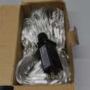 LYHOPE 12ft x 5ft 360 LED Christmas Net Lights, 8 Modes Low Voltage Mesh Christmas Decorative Lights for Xmas Trees, Bushes, Wedding, Garden, Outdoor, Indoor Decor (Warm White)