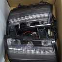 LED Daytime Running Light for Jeep Wrangler (JL only) 2018+ European Version and Gladiator (JT only) 2018+ European Version, LED Wheel Eyebrow DRL + Streamer Yellow Turn Signals