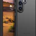 Rayboen for Samsung Galaxy S25 Plus Case, Skin Feel Translucent Frosted Anti-Scratch Protective Phone Cover for Samsung S25+ Plus with Bumper Hard PC Back Soft Silicone Edge, Matte Black