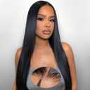 Wear and Go Glueless Wigs Human Hair Pre Plucked Pre Cut 180% Density 6x4 Ready to Wear Lace Front Human Hair Wigs Straight for Black Women 24 Inch