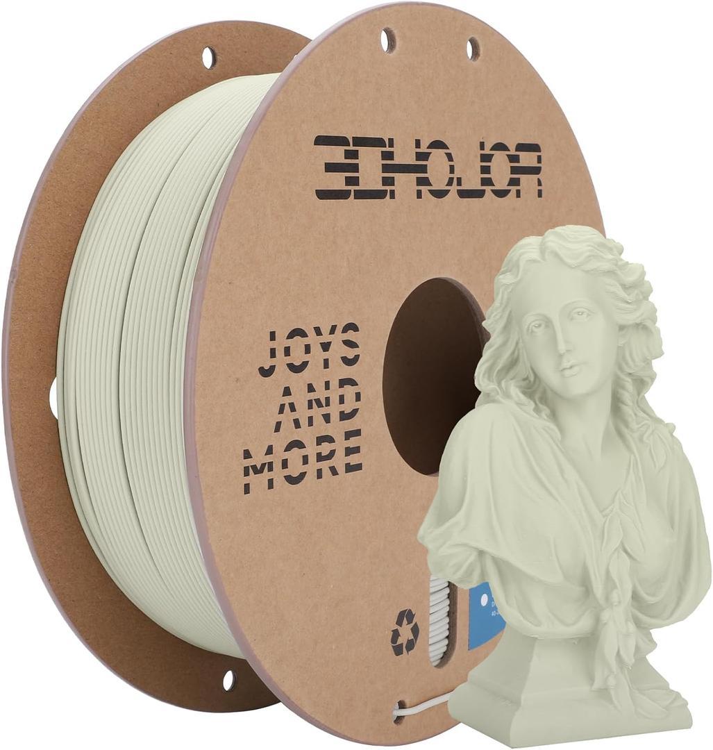Matte PLA Filament 1.75mm Light Khaki, PLA 3D Printer Filament, 1kg Spool (2.2lbs) PLA Filament, Fit Most FDM 3D Printer