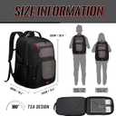 Laptop Backpack for Men Women, Large TSA Friendly Travel Backpack Fits 17.3 Inch Laptop, 45L Carry On Airline Approved Computer Bag for Business Work College, Grey, 17.3 Inch（20.4"x13.3"x10.2"）