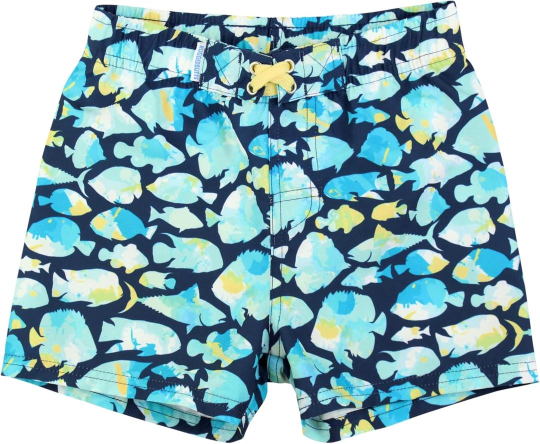RUGGEDBUTTS Boys UPF50+ Sun Protection Animal Swim Trunks