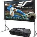 Elite Screens Yard Master Plus, 120-INCH 16:9 Height Setting Adjustable Portable Projector Screen, 4K HD Outdoor Indoor Movie Theater Front Projection, US Based Company, OMS120H2PLUS