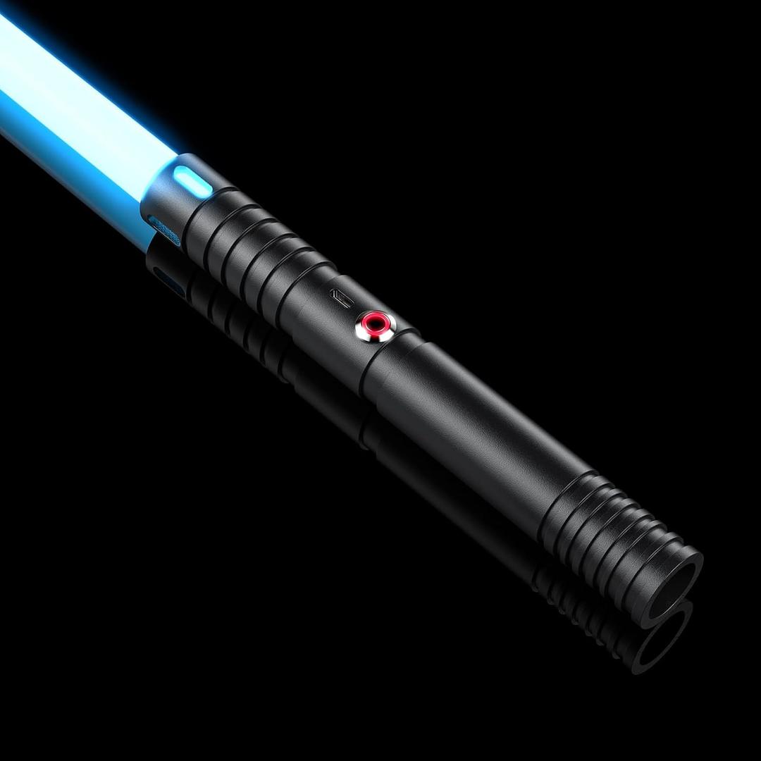 Juxaxia Lightsaber,LED Lightsaber, Dueling Light Saber for Adults, Kids, Lightsabers for 3 Modes, Light Saber with 15 RGB Colors, Lightsaber Toy for Children's Day Halloween, 1 Pack(Black)
