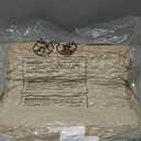 RACE LEAF 19" x 19" Patio Chair Cushions Khaki - Outdoor/Indoor Tufted Memory Foam Chair Pads Set of 2, Water-Resistant Olefin Chair Seat Cushion Non-Slip Backing
