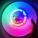 Colorful Light Up Flying Disc - 14 Modes, 4h Battery, 175g Ultimate Disc, Soft Flying Discs, Adult/Men/Boys/Teens/Kids Birthday, Ideal for Outdoor, Lawn, Camping Games, Gift. (Colorful)