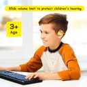 Kids Headphones, LK15 Open Ear Bluetooth Headphones with Air Conduction | Ultra-Light, 85dB Volume Limiting Wireless Headphone for Children Teens Boys Girls (Yellow)