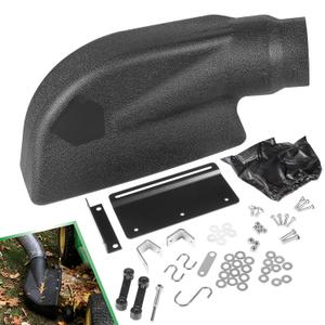 62468 Adapter Kit for Mow-N-Vac 43830, 6-1187, 45-0577, 45-0578, 45-0567 Leaf Vacuum Bagger Deck, Universal Deck Boot Chute