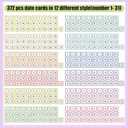 Mooliwe 457 Pcs Colorful Classroom Calendar Days of The Year Set