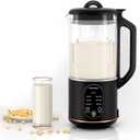 Nut Milk Maker, 35oz Automatic Milk Maker for Homemade Almond, Oat, Soy Milk, Plant-Based Milk and Non-Dairy Beverages, Milk Maker Machine with Delay Start/Keep Warm/Self Clean/Boil Water