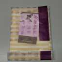 jinchan Striped Linen Kitchen Curtains 24 Inches Tier Curtains Farmhouse Modern Cafe Style Small Window Treatments Airy Light Filtering Rod Pocket for Living Room Bathroom 2 Panels Mustard Yellow