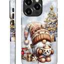 Case Compatible with iPhone 16 Pro,Christmas Decorations-Santa Claus Hybrid 2-Layer Hard Shell+Silicone Double Protective Scratch-Resistant Shockproof Case for iPhone 16 Pro