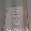 Wenlaty Compatible with iPad (A16) 11th Generation Case 11 Inch 2025, for iPad 10th Generation 10.9 Inch 2022 with Pencil Holder, Trifold Stand Protective Clear Back Shell, Auto Wake/Sleep, Rose Pink