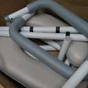 Toilet Safety Rails for Elderly Adults - Adjustable Bathroom Toilet Safety Frame with Handles - Stand Alone Toilet Grab Bar for Senior, Handicap & Disabled,Fits Most Toilets, White, TRX-8002