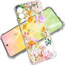 for Samsung Galaxy A36 Case 5G 6.64", [10FT Military Grade Drop Test] Flowers Soft Slim TPU Protective Shockproof Phone Case CoverSummer Overture