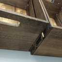 20" L Oversize Wooden Crates For Storage, Wood Milk Crates Of Farmhouse Vintage Brown ,Vinyl Record Storage Crates,Extra Large Size Rustic Decration Wood Storage Crates (Vintage Brown)