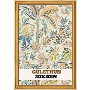 GULETHUN 20x30 Frame, Transitional Modern Design Picture Frames, 20 by 30 Rustic Poster Frame for Home Decor, Gold Vintage Photo Frame, Horizontal or Vertical Display, Choose Size & Color