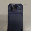 for iPhone 17 Pro Case Wallet with Card Holder (4-5 Cards), Slide Camera Cover, Military Grade Drop Shockproof, Heavy Duty Rugged Women Men Phone Case for iPhone 17 Pro 6.3" 2025, Blue