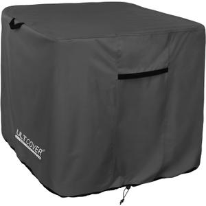 ULTCOVER Waterproof Square Air Conditioner Cover for Outside AC Units Size Upto 30W x 30D x 32H inch, Black