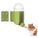 Hamster Water Bottle with Magnetic Stents, Water Bottle Holder for Glass Tanks, Suitable for Syrian Dwarf Hamsters Gerbils Mice Rats Degus (Green, 7 oz (Magnetic-Mounted))