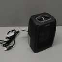 Shinic Space Heater for Indoor Use, 1500W/750W/ECO Ceramic Space Heater, 1s Fast Heat, Overheat and Tipover Protection, Portable Electric Heater, Safe and Quiet Office Small Room Desk Heater, Black