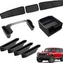 Mabett Storage Organizer Set for Ford Bronco 2025,2026 Accessories with Central Control Storage Set, Door Handle Storage Compatible with Ford Bronco (4 PCS Set)